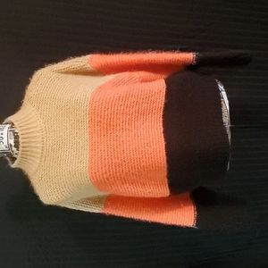 𝅺FOREVER 21 Color Block Mock Neck Sweater